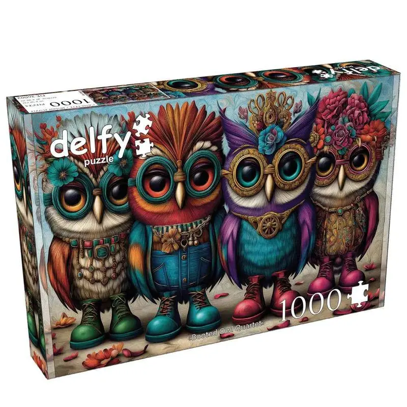 Delfy 26002 Booted Owl Quartet 1000Pc Jigsaw Puzzle 1