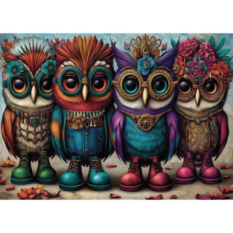 Delfy 26002 Booted Owl Quartet 1000Pc Jigsaw Puzzle 2