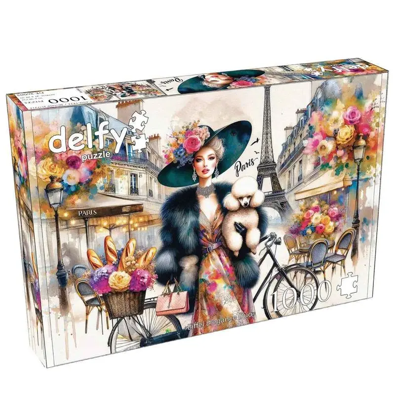 Delfy 26005 Eiffel Elegance Duo 1000Pc Jigsaw Puzzle 1