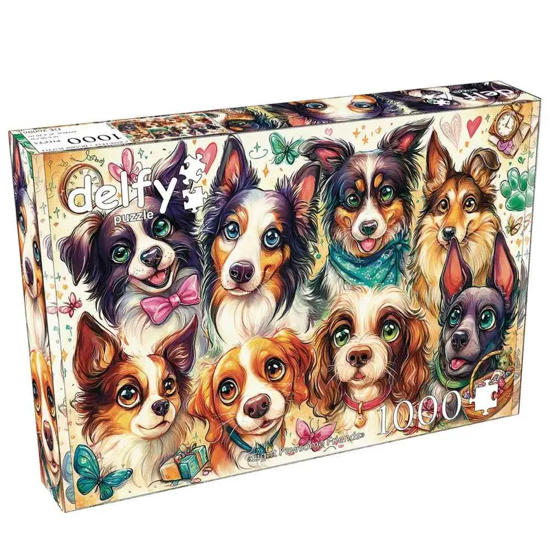 Delfy 26006 Eight Pawsome Friends 1000Pc Jigsaw Puzzle 1