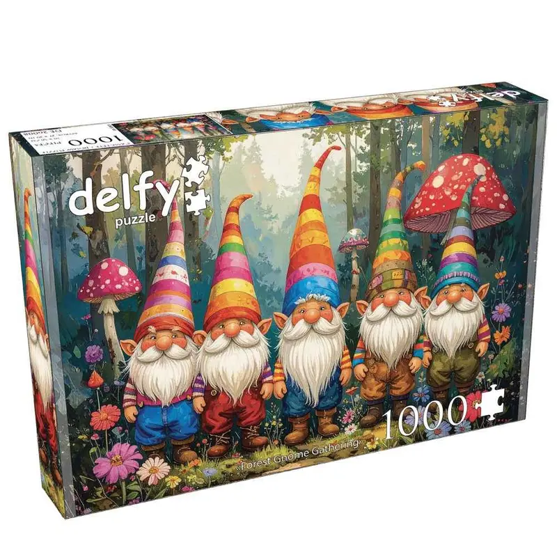 Delfy 26008 Forest Gnome Gathering 1000Pc Jigsaw Puzzle 1