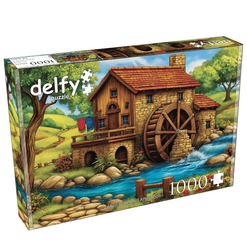 Delfy 26010 Golden Watermill Afternoon 1000Pc Jigsaw Puzzle 1