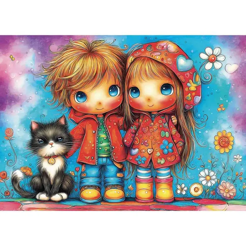 Delfy 26012 Joyful Childhood Trio 1000Pc Jigsaw Puzzle 2