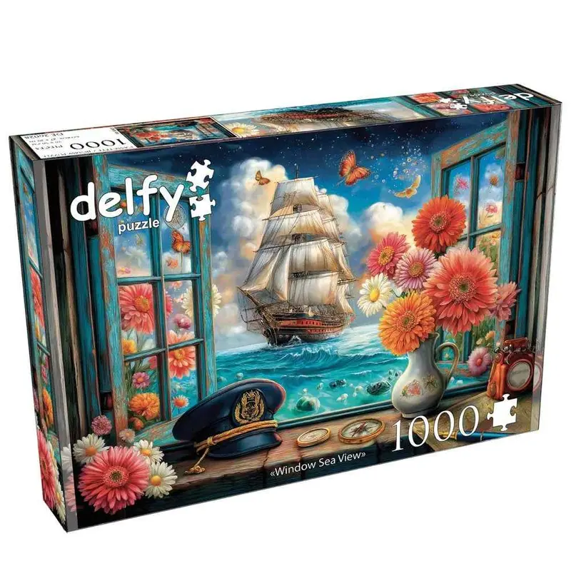 Delfy 26028 Window Sea View 1000Pc Jigsaw Puzzle 1