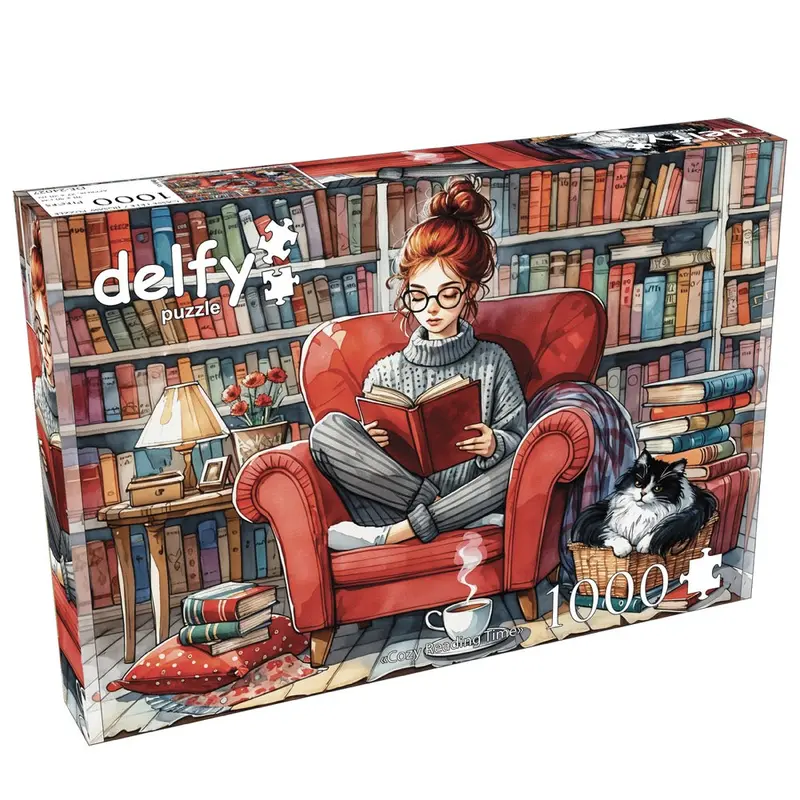 Delfy Cozy Reading Time 1000Pc Jigsaw Puzzle 1