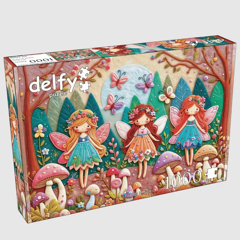 Delfy Fables In Felt 1000Pc Jigsaw Puzzle 1