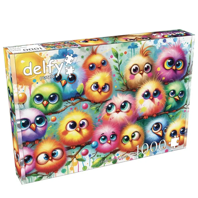 Delfy Feathers Of Fun 1000Pc Jigsaw Puzzle 1
