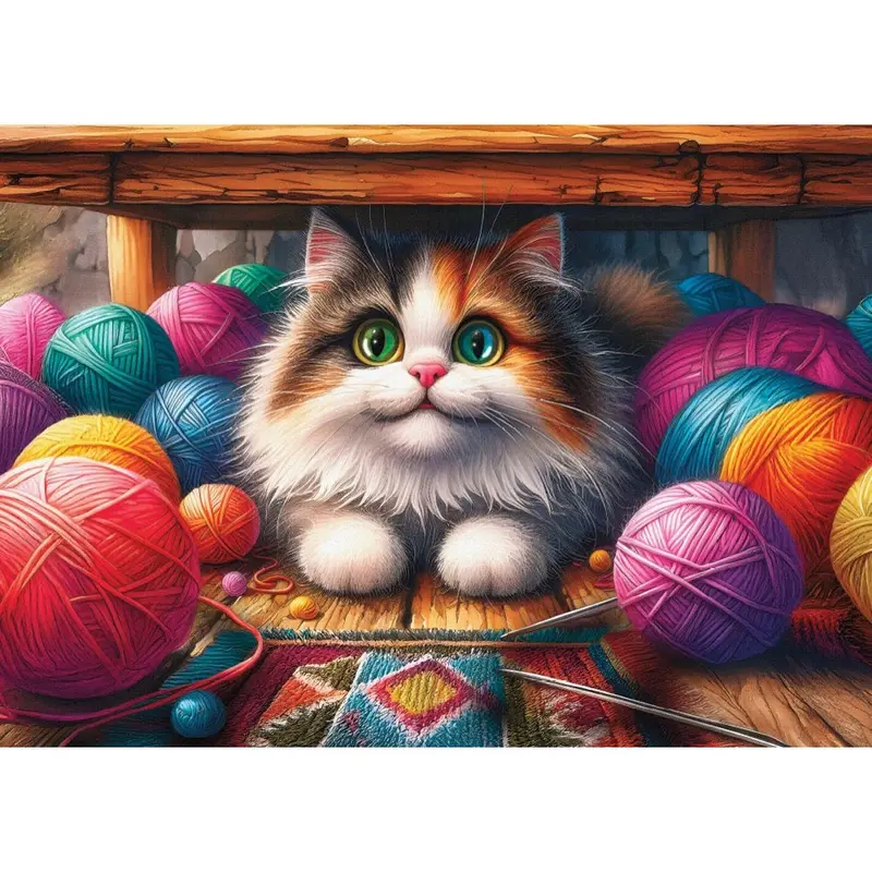 Delfy Fuzz Among Threads 1000Pc Jigsaw Puzzle 2