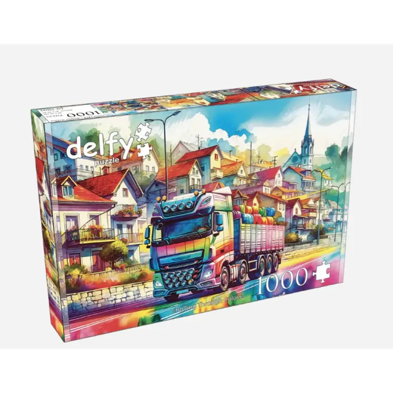 Delfy Rolling Through Colors 1000Pc Jigsaw Puzzle 1