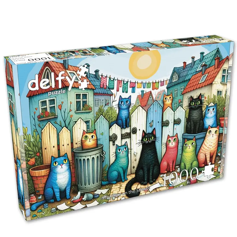 Delfy Whiskers On The Street 1000Pc Jigsaw Puzzle 1