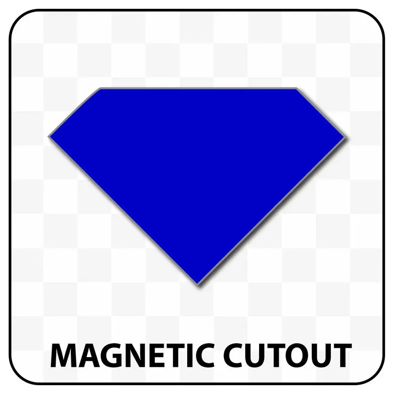 Diamond Shaped Blank Magnet 4