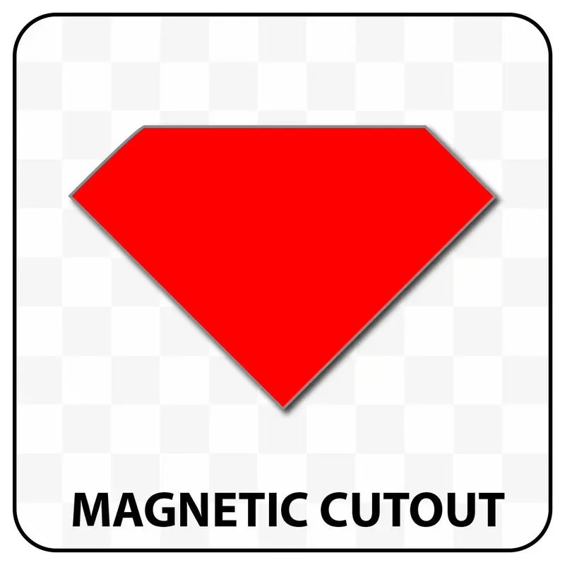 Diamond Shaped Blank Magnet 5