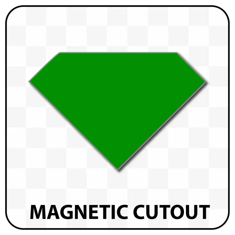 Diamond Shaped Blank Magnet 6