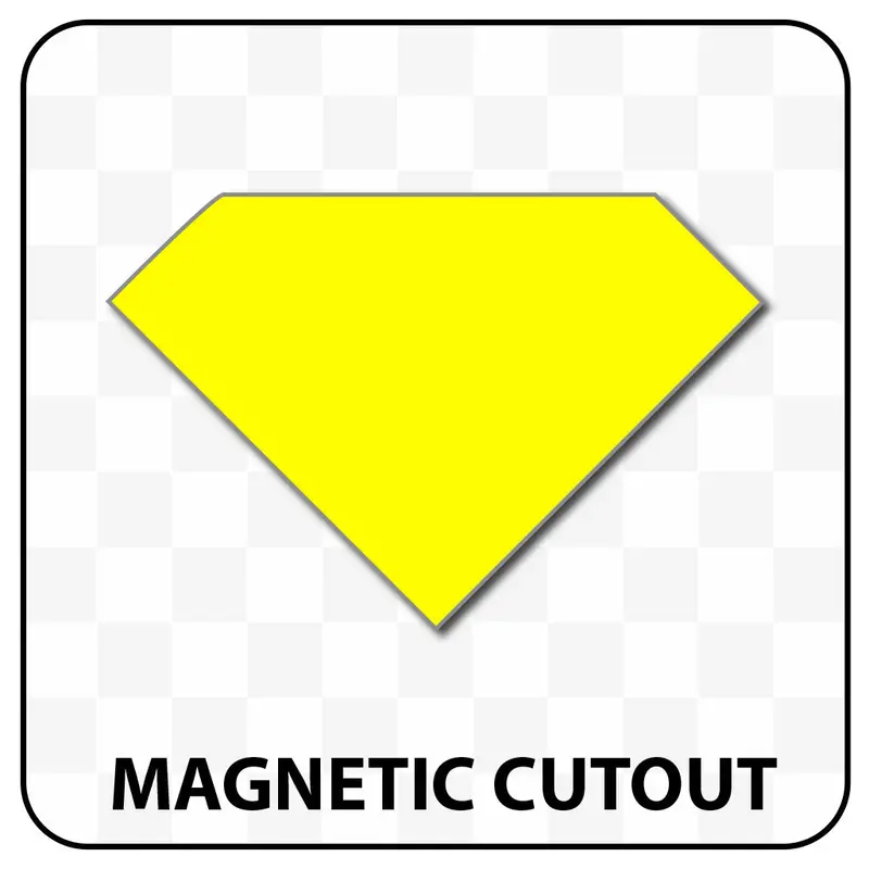 Diamond Shaped Blank Magnet 7