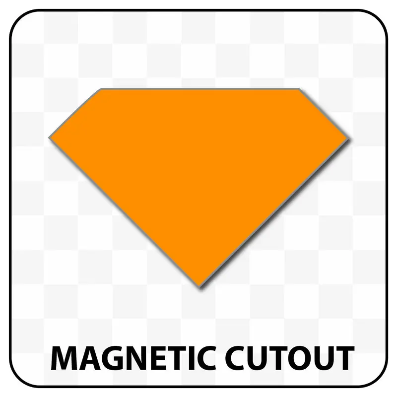 Diamond Shaped Blank Magnet 8
