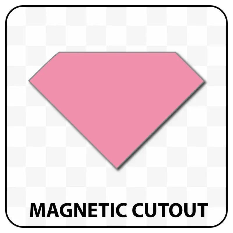 Diamond Shaped Blank Magnet 9