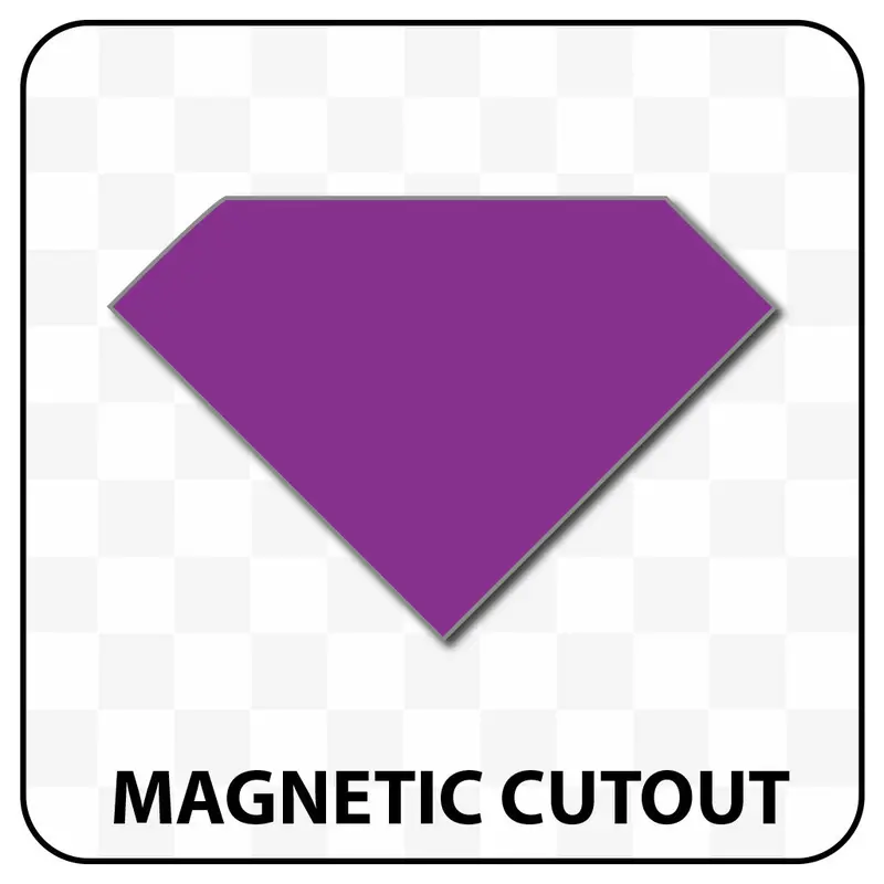 Diamond Shaped Blank Magnet 9