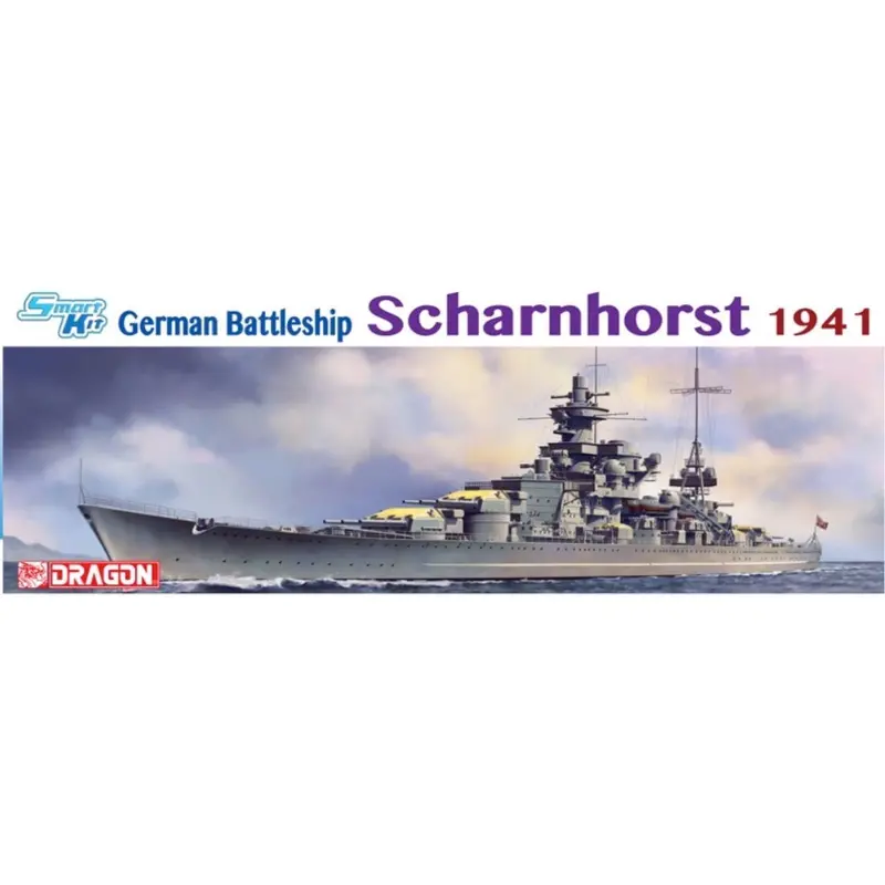 Dragon 1036 1/350 German Battelship Scharnhorst 1941 (Smart Kit) 1