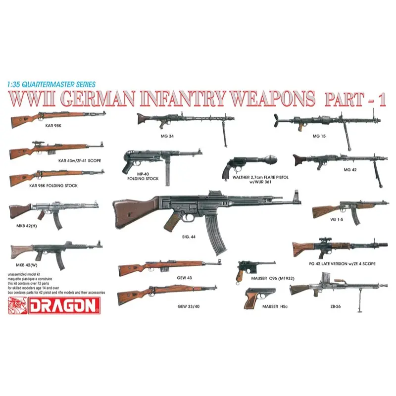 Dragon 3809 1/35 Wwii German Infantry Weapons 1