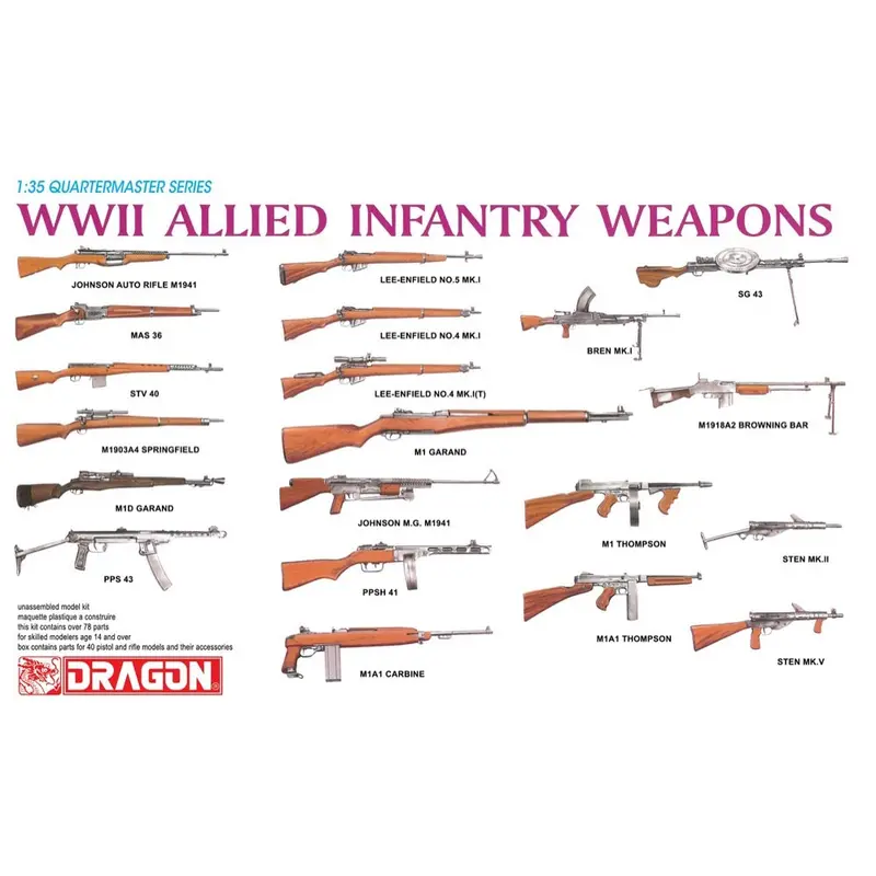 Dragon 3815 1/35 Wwii Allied Infantry Weapons 1