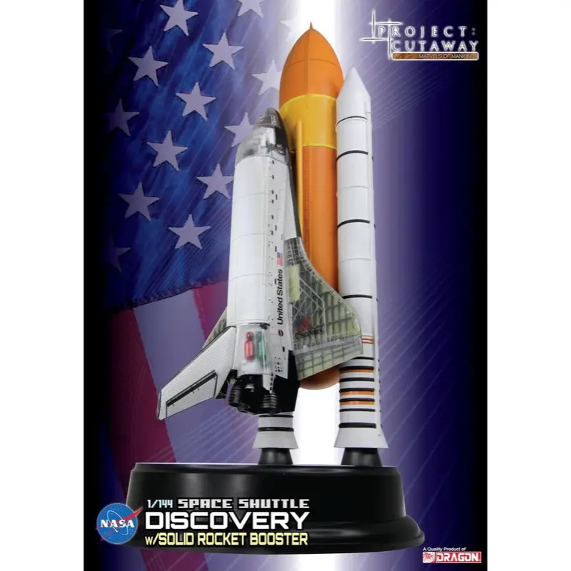 Dragon 47403 1/144 Space Shuttle Discovery With Rocket Booster 1