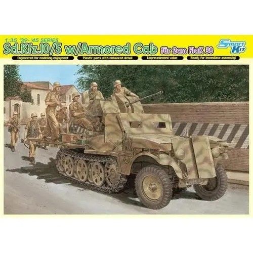Dragon 6677 1/35 Sd.Kfz.10/5 W/Armor Cab Für 2Cm Flak 38 (Smart Kit) 1