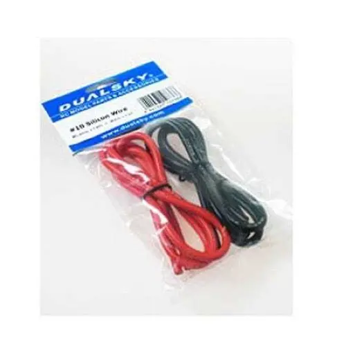 Dualsky Dsawg10 10Awg Silicone Wire 1M Red 1M Black 1