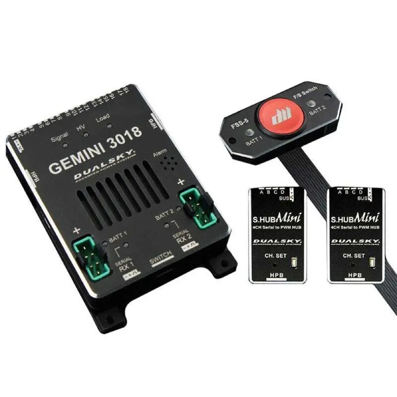 Dualsky Dsb21897 Gemini 3018 Deluxe Power Supply With Two S-Hub Mini Pwm Convertors 1