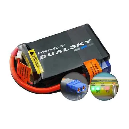 Dualsky Dsbxp16003ult 1600Mah 3S 11.1V 70C Ultra 70 Lipo Battery With Xt60 Connector 1