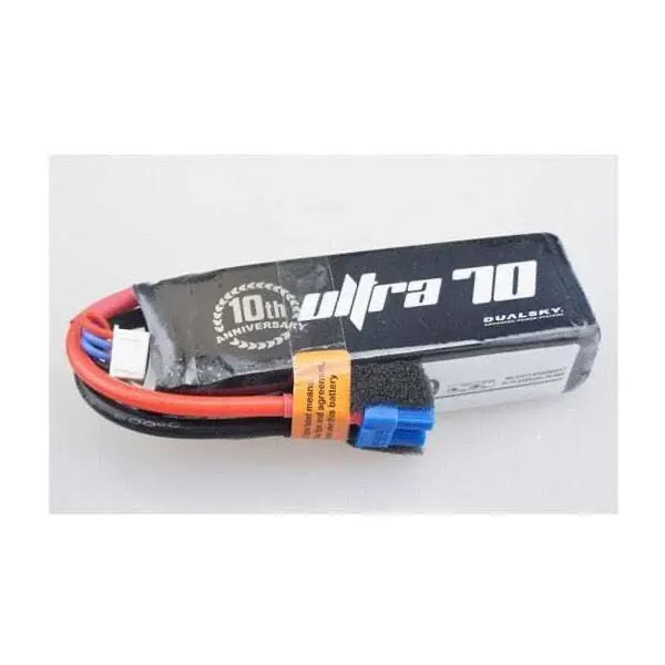 Dualsky Dsbxp22502ult 2250Mah 2S 7.4V 70C Ultra 70 Lipo Battery With Xt60 Connector 1