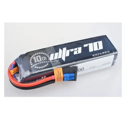Dualsky Dsbxp50002ult 5000Mah 2S 7.4V 70C Ultra 70 Lipo Battery With Xt60 Connector 1
