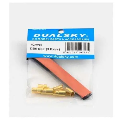 Dualsky Dsdb6set 6.0Mm Bullet Connectors 3 Pairs 1