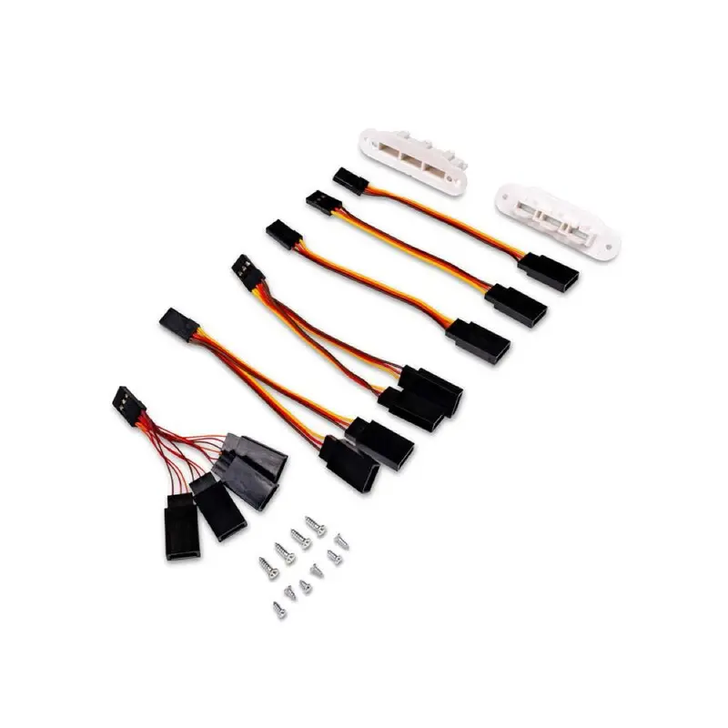 E-Flite 1432 Hands-Free Mounts With Servo Extensions Habu Xs 80 1