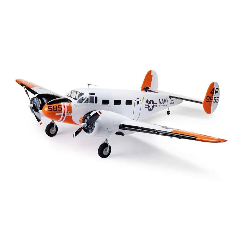 E-Flite Beechcraft D18 Rc-45J 1.5M Rc Plane Bnf Basic Efl-3726 2