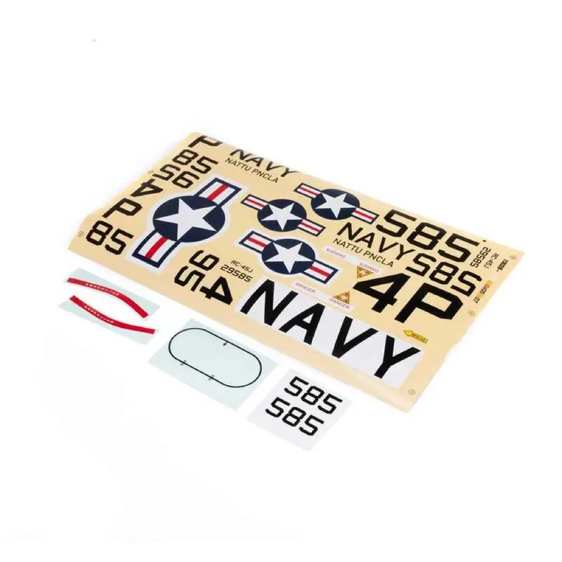 E-Flite Efl107268 Navy Decal Sheet Rc-45J 1.5M 1