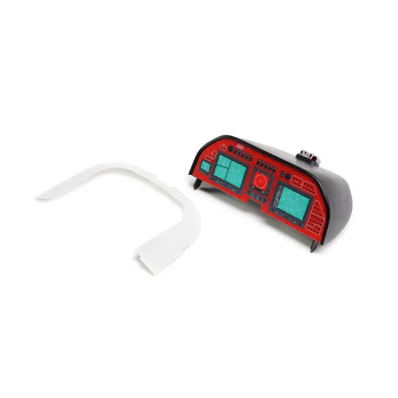 E-Flite Efl12583 Instrument Panel With Plastic Cover Draco 1