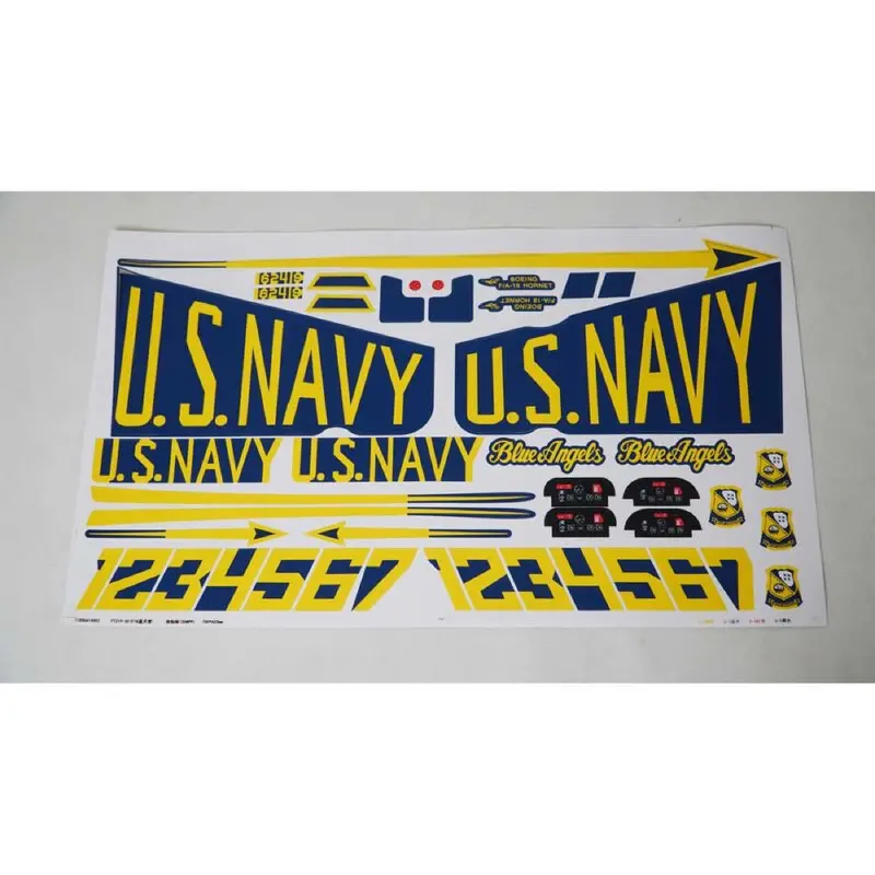 E-Flite Efl13992 Decal Sheet F-18 Blue Angels 1
