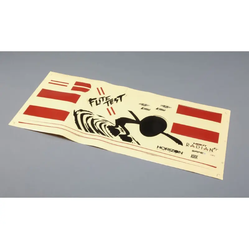 E-Flite Efl3656 Decal Sheet Flite Test Night Radian 1