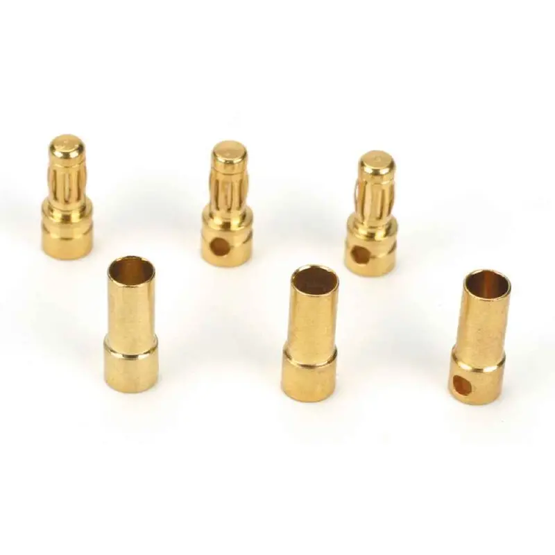 E-Flite Efla241 Gold Bullet Connector Set (3.5Mm) 3Pr 1