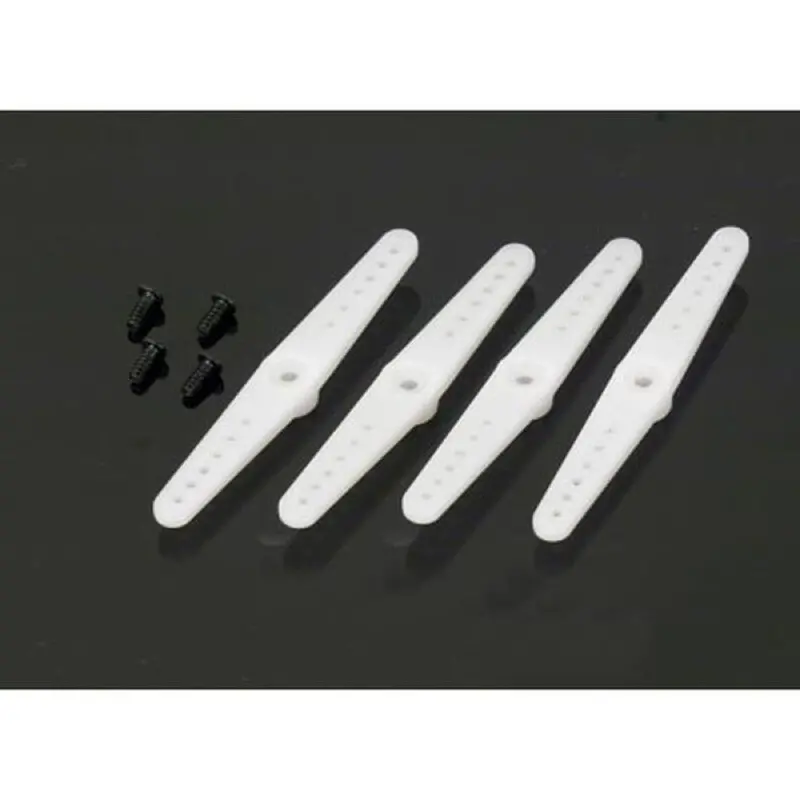 E-Flite Eflrs754 3D Servo Arm Set With Screws 4Pcs Suit S75 Hs-55 1