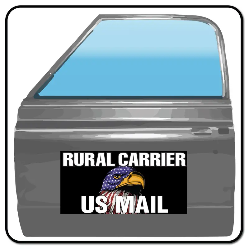 Eagle Vehicle Magnet For Rural Mail Carrier | 24"X12" Magnetic Sign 2