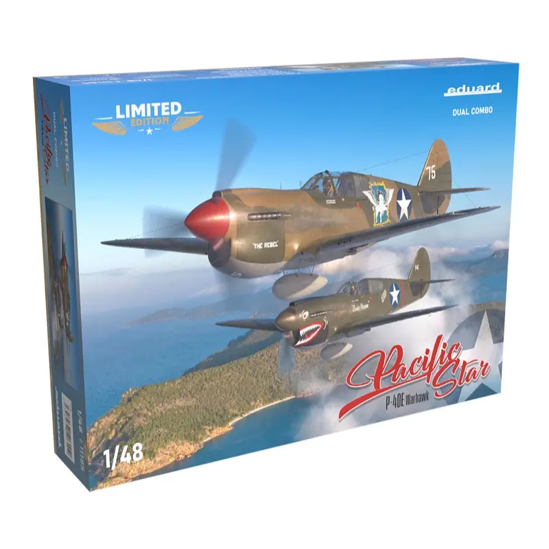 Eduard 11185 1/48 Pacific Star Curtiss P-40E Warhawk Dual Combo The Limited Edition 1