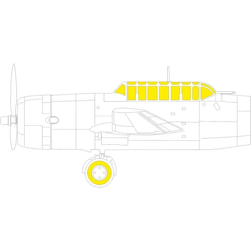 Eduard Cx686 1/72 Vultee Vengeance Mk.Ii Mask Set 1