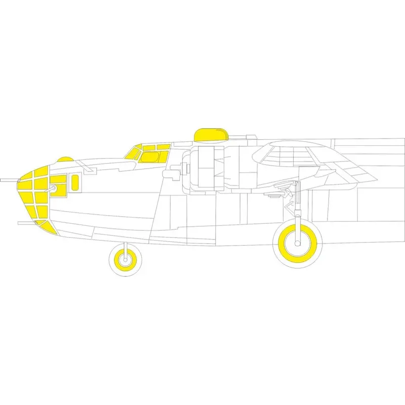 Eduard Ex1101 1/48 Consolidated B-24D Liberator Mask Set For Hobbyboss Kit 1