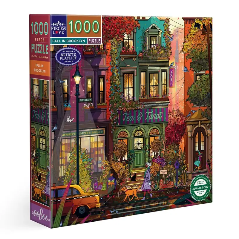 Eeboo Fall Brooklyn 1000Pc Jigsaw Puzzle 1