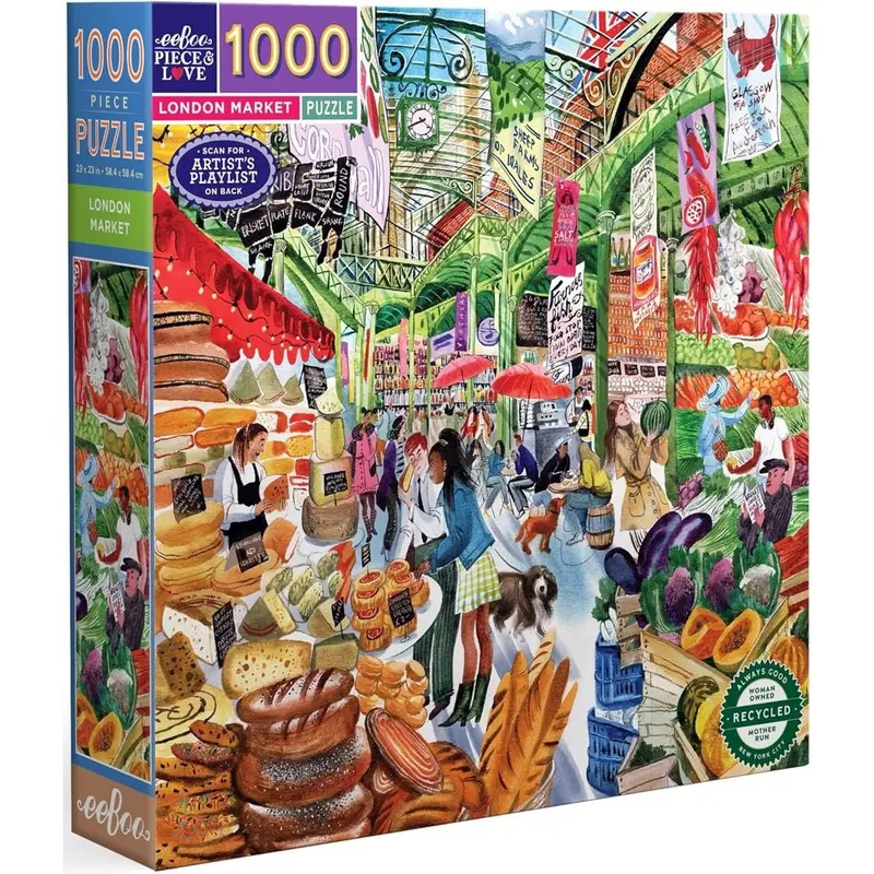 Eeboo London Market 1000Pc Jigsaw Puzzle 1