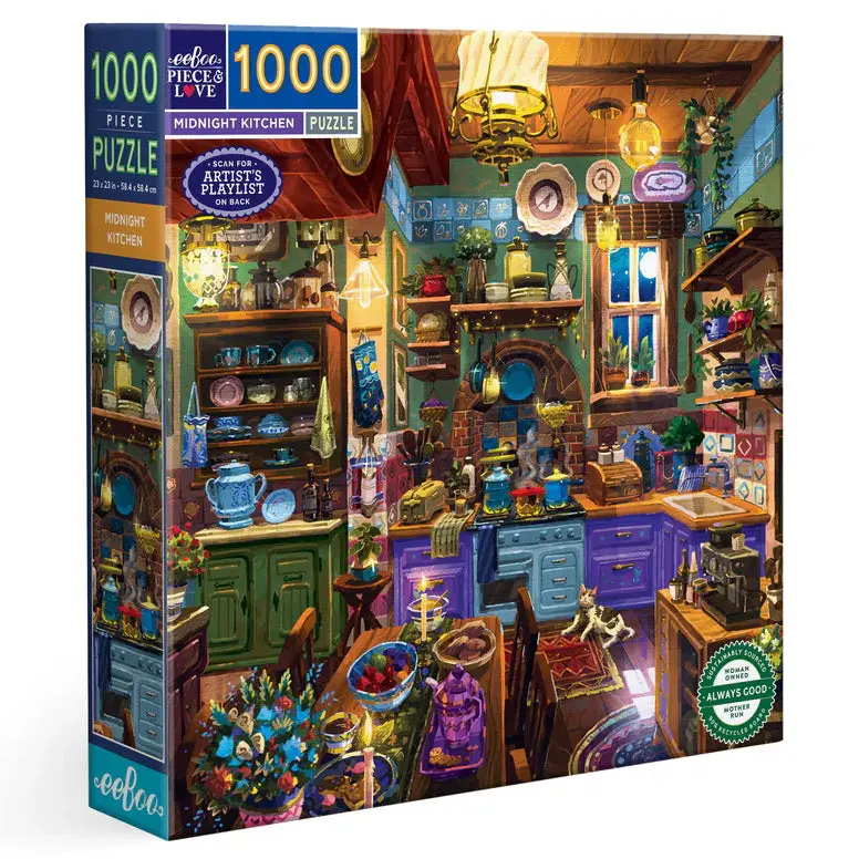 Eeboo Midnight Kitchen 1000Pc Jigsaw Puzzle 1