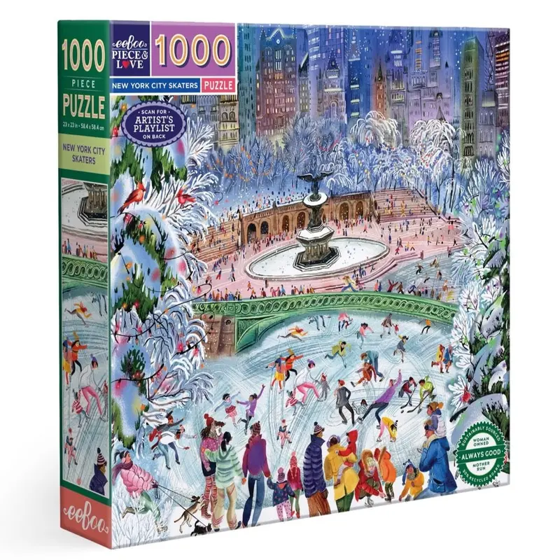 Eeboo New York City Skaters 1000Pc Jigsaw Puzzle 1
