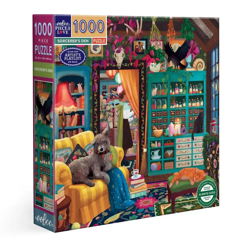 Eeboo Sorcerer's Den 1000Pc Jigsaw Puzzle 1