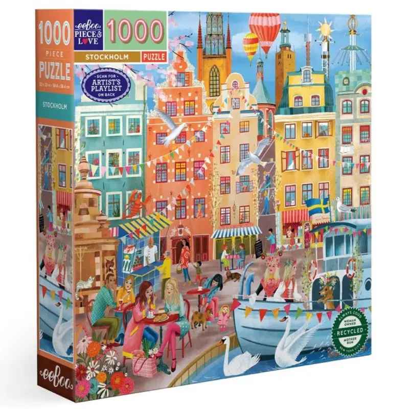 Eeboo Stockholm 1000Pc Jigsaw Puzzle 1